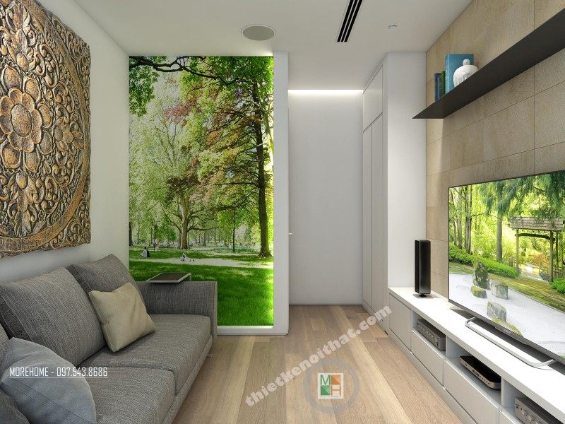 Thiết kế nội thất khu vực thư giãn chung cư VINHOME Nguyễn Chí Thanh